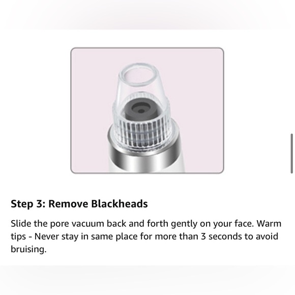 Facial Blackhead Remover Pore Vacuum -Pore Cleaner 5 Suction, Rechargeable - Picture 12 of 15